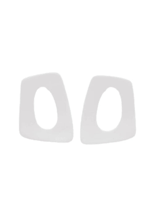 WHITE MANDALENA EARRINGS