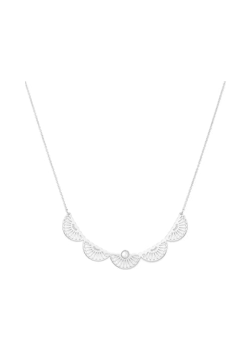 Collier en treillis en forme de ventilateur