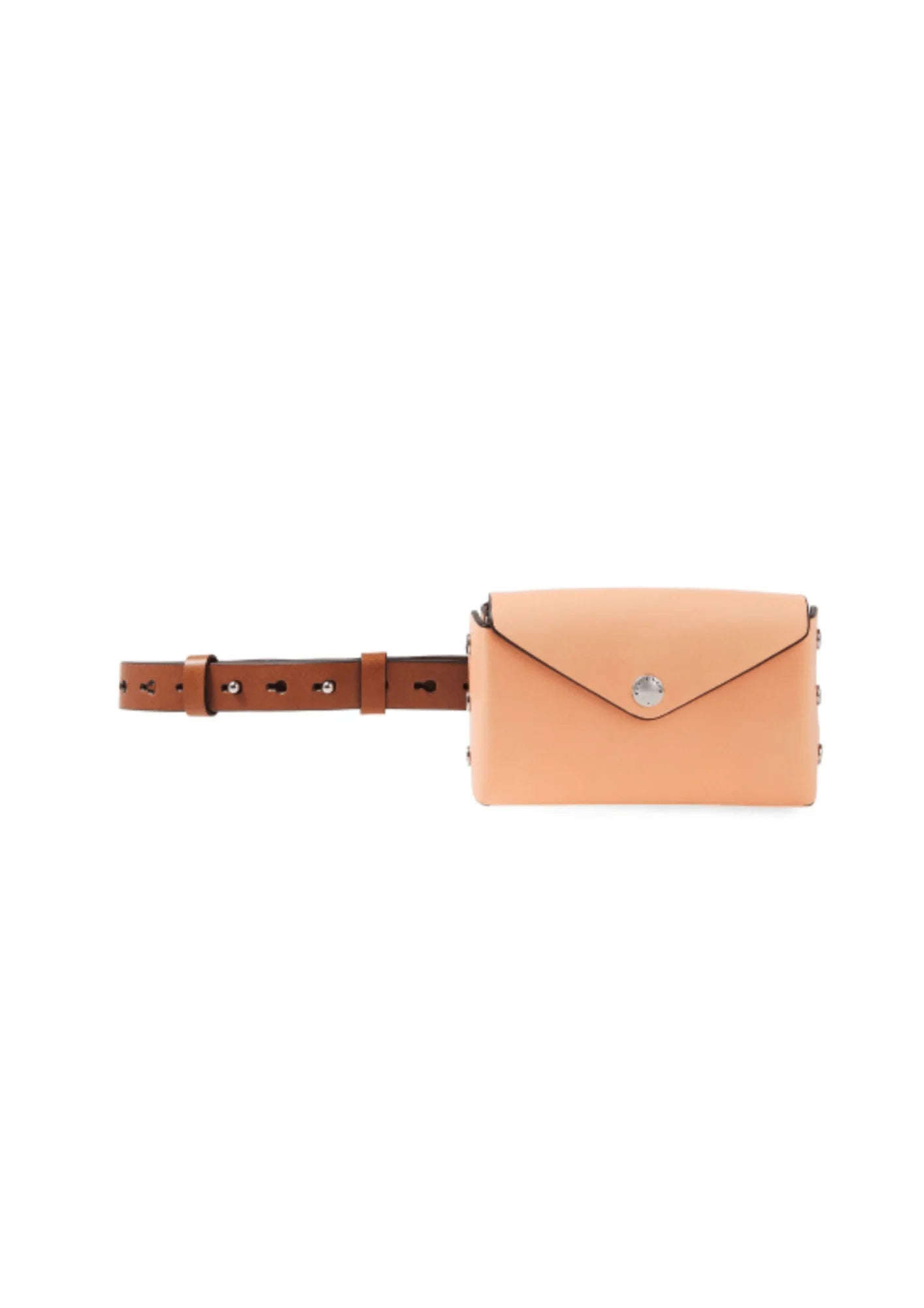 PEACH LEATHER BELT BAG