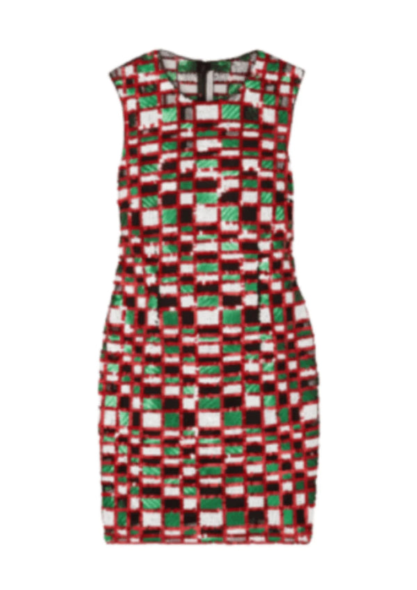 Mini-robe à paillettes vérifiée