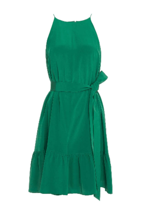 GATHERED SILK PLAYSUIT