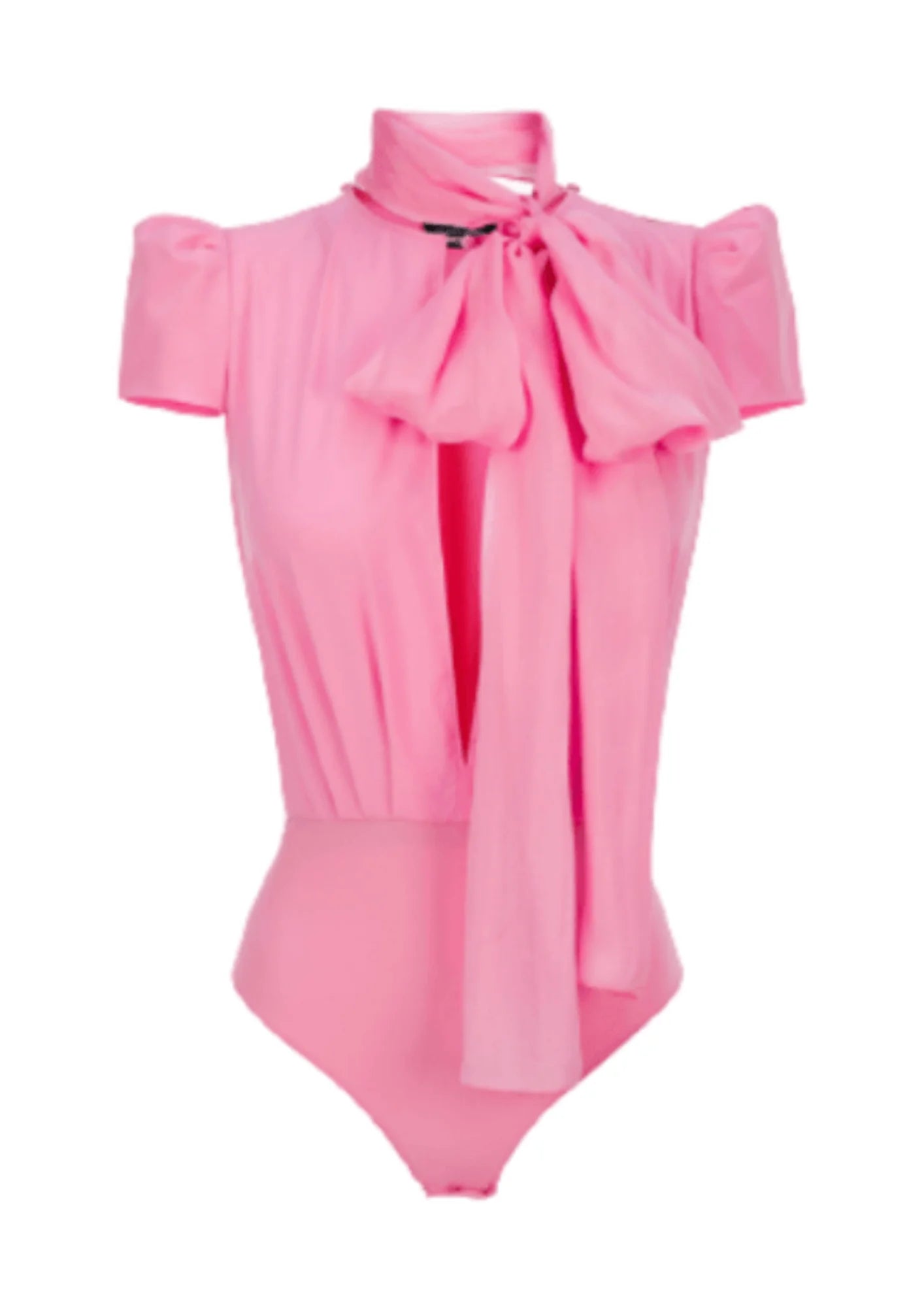Pink Bluse-Körper mit Schal