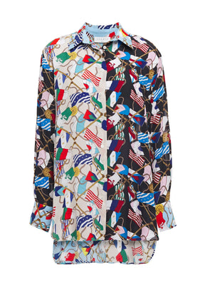 Chemise imprimée multicolore
