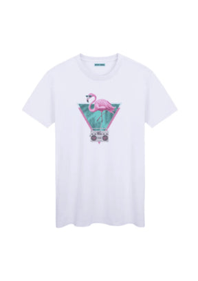 RETRO PINK FLAMINGO T-SHIRT