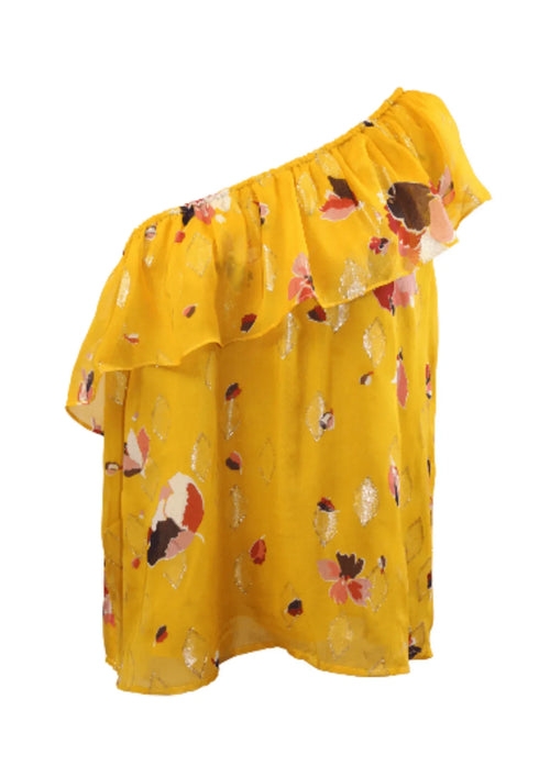 Safran One-Shoulder Top