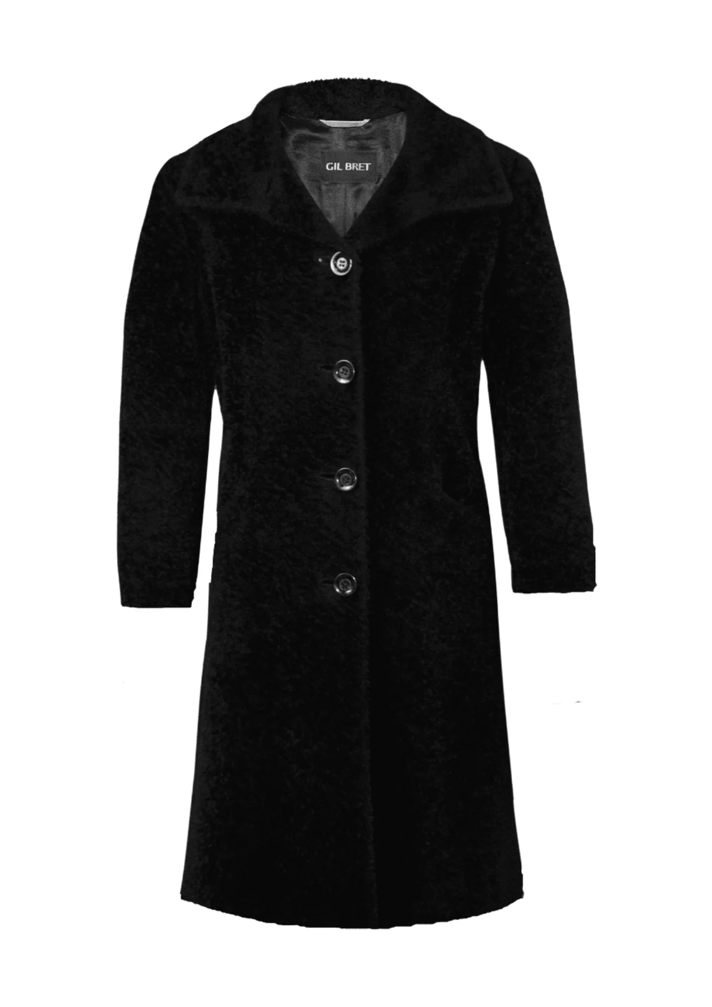 Manteau en laine noire
