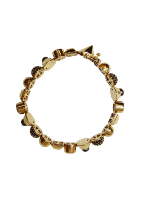 GOLD BRACELET WITH PRECIOUS STONES
