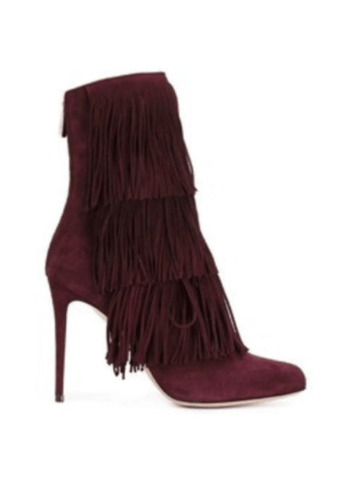 Bottes de taos rouge foncé