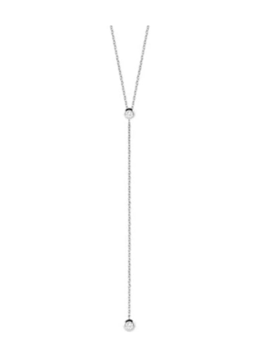 Collier argenté long