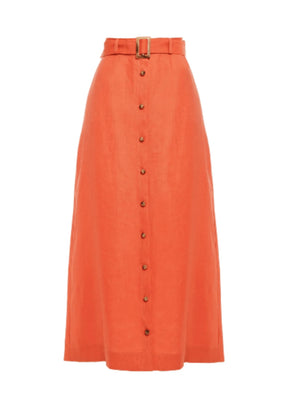 Jupe maxi celtée orange