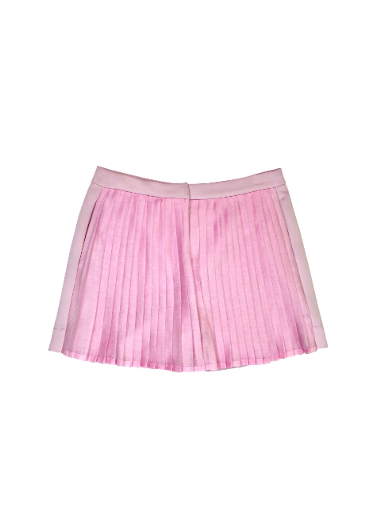 Pastellrosa -Falten -Shorts