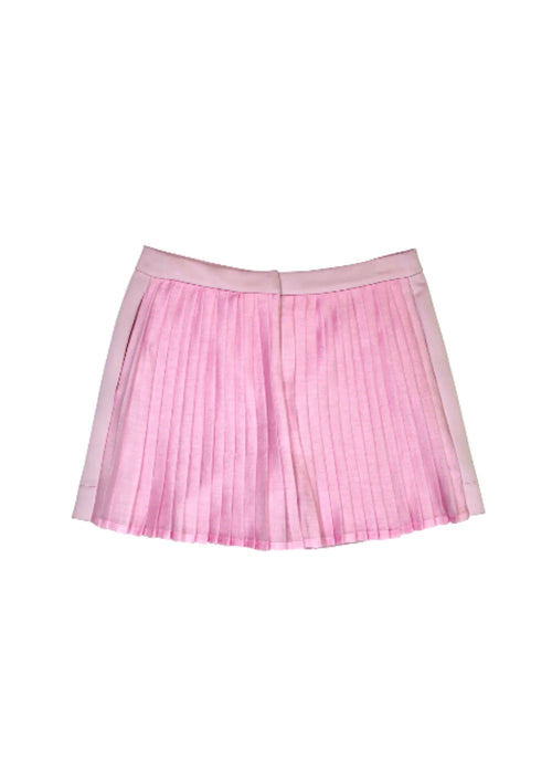 Short plissé rose pastel