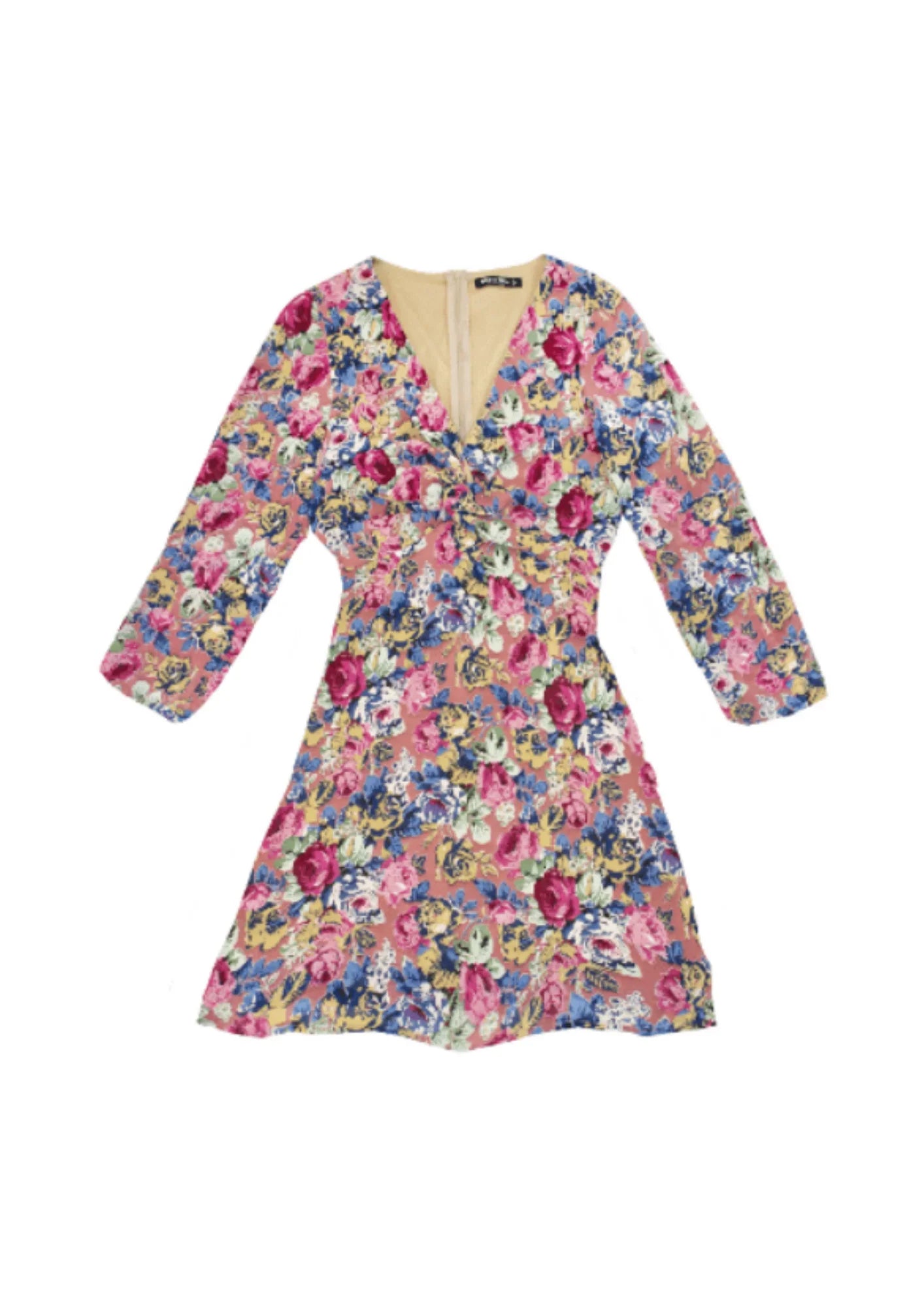 Robe courte à imprimé floral