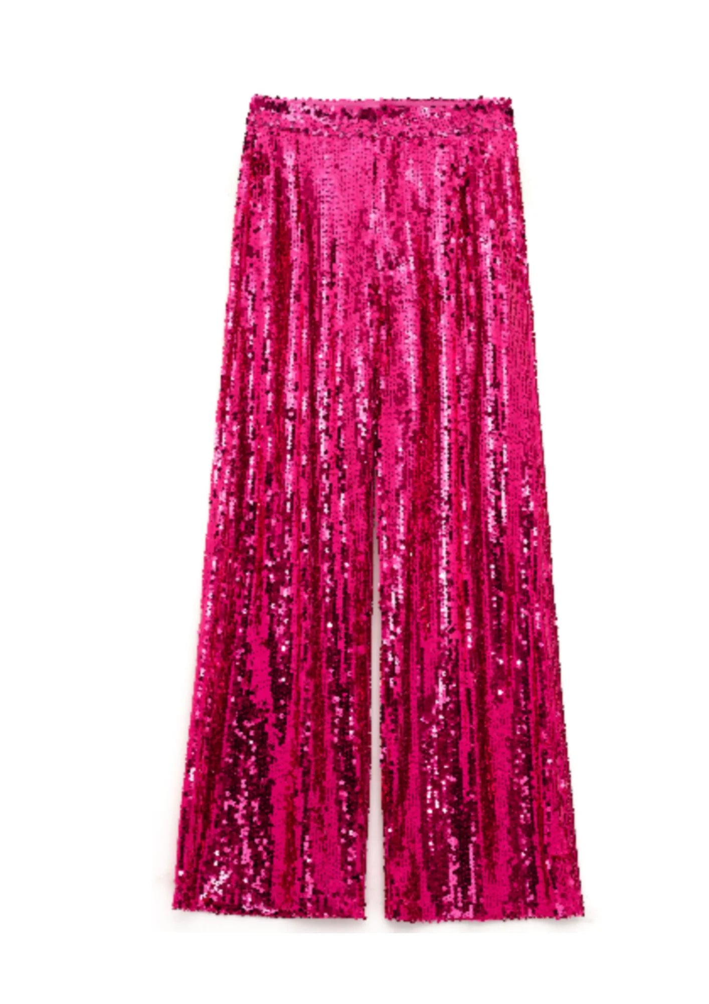 PINK SEQUINED PANTS