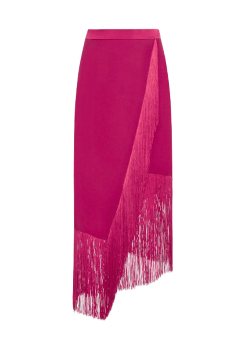 PINK FRINGED SKIRT