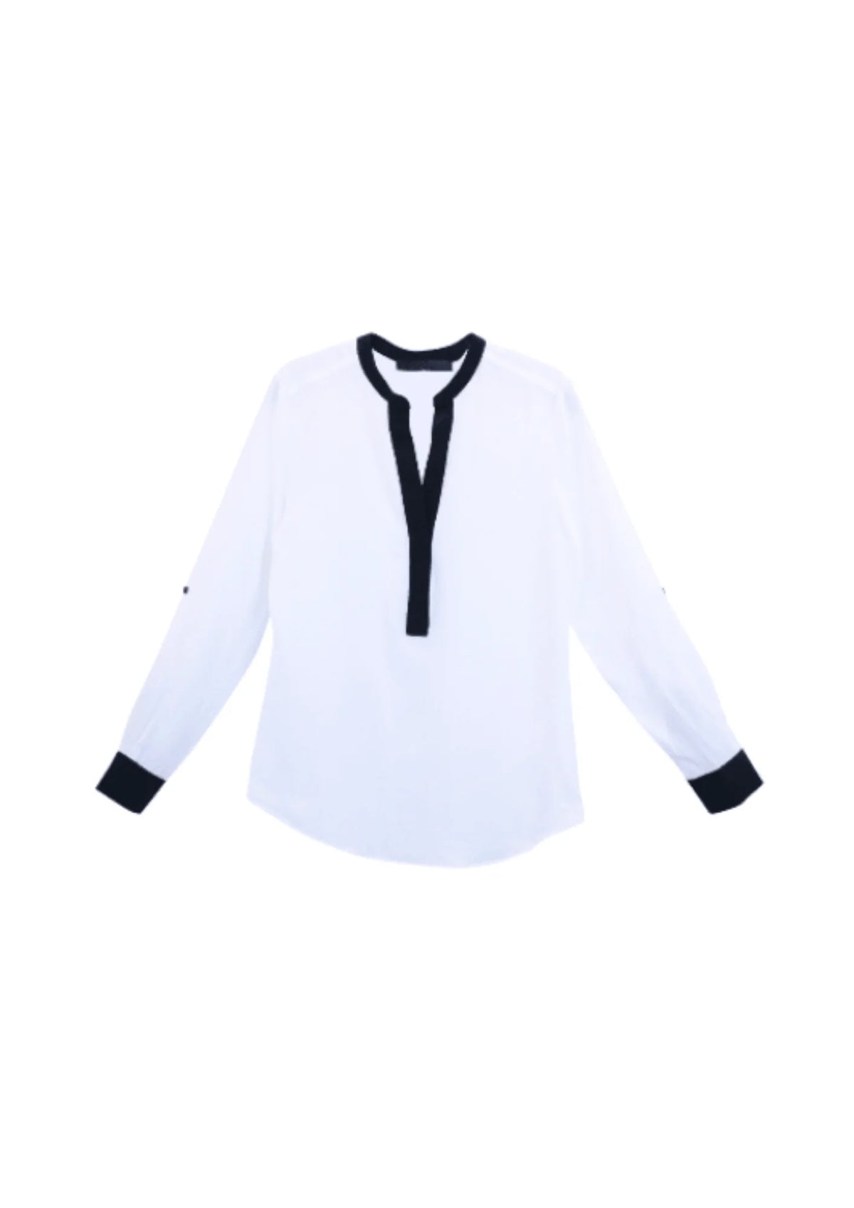 WHITE SILK BLOUSE