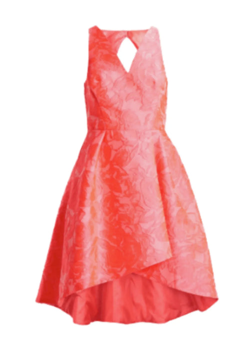 Korallen asymmetrisches Kleid