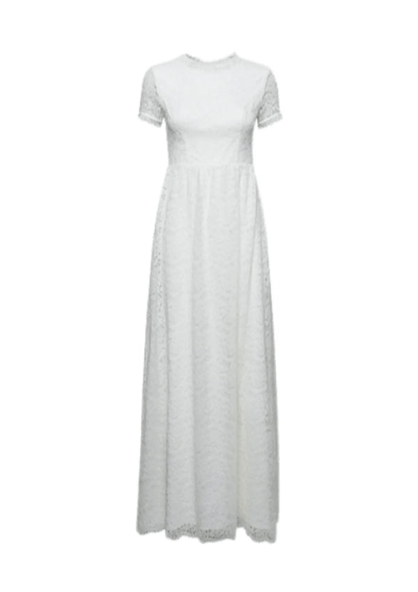 Robe de mariée à manches courtes