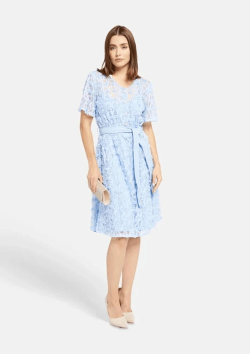 LIGHT BLUE FLORAL DAISY DRESS