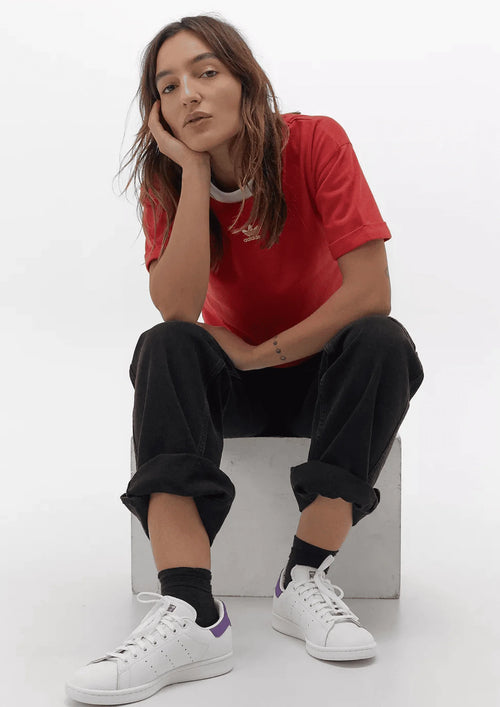 RED CROPPED T-SHIRT