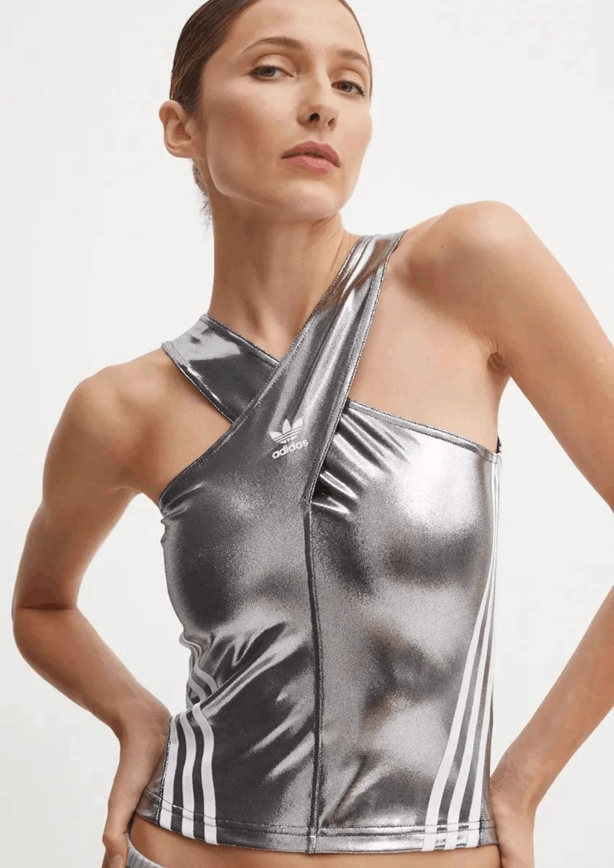 ADILENIUM HALTERNECK METALLIC TANK TOP