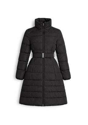 BLACK QUILTED COAT