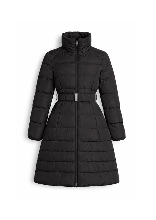 BLACK QUILTED COAT