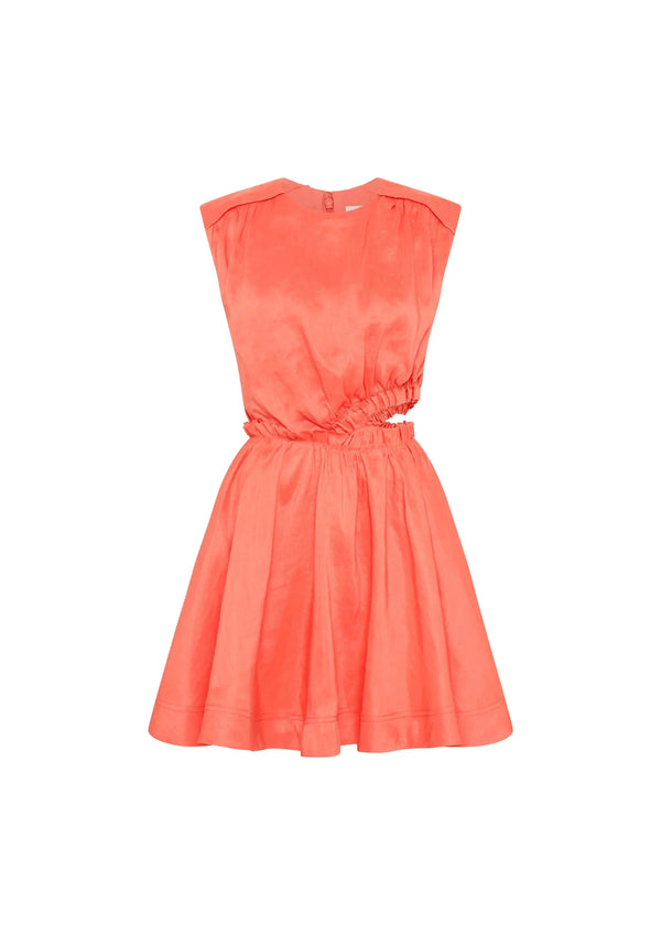 ROBE MINI DÉCOUPÉE CORAIL HOLLY