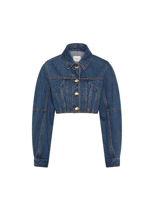 PHOENIX CROPPED DENIM JACKET