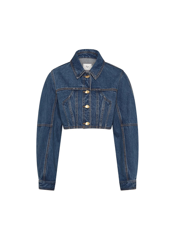 PHOENIX CROPPED DENIM JACKET