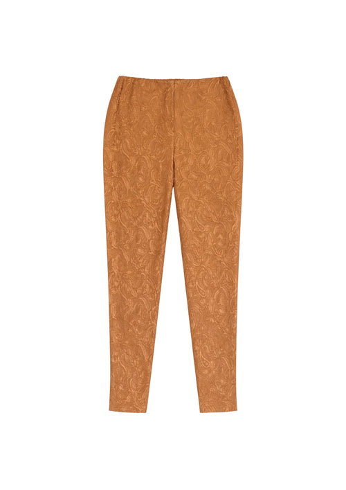 JACQUARD ORANGE PANTS