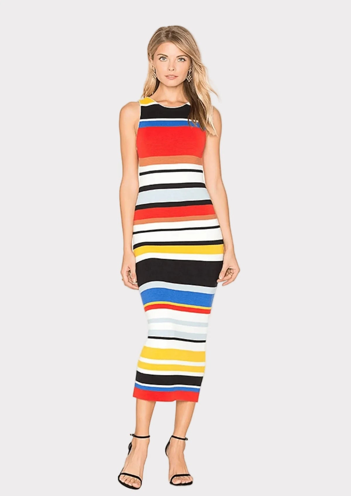 JENNER GERIPPTES MIDIKLEID