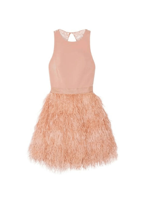 PHILOMENA FEATHER MINI DRESS