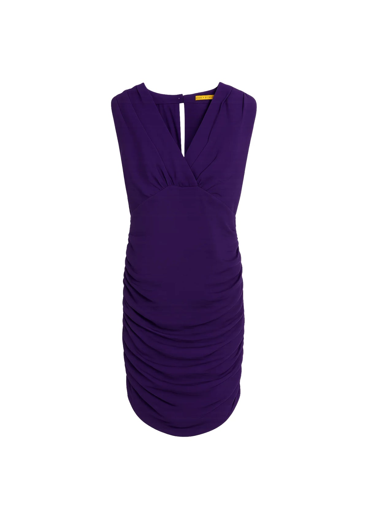 LILA GERÜSTETES KLEID