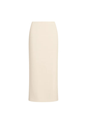 JUPE MAXI FENTE BEIGE