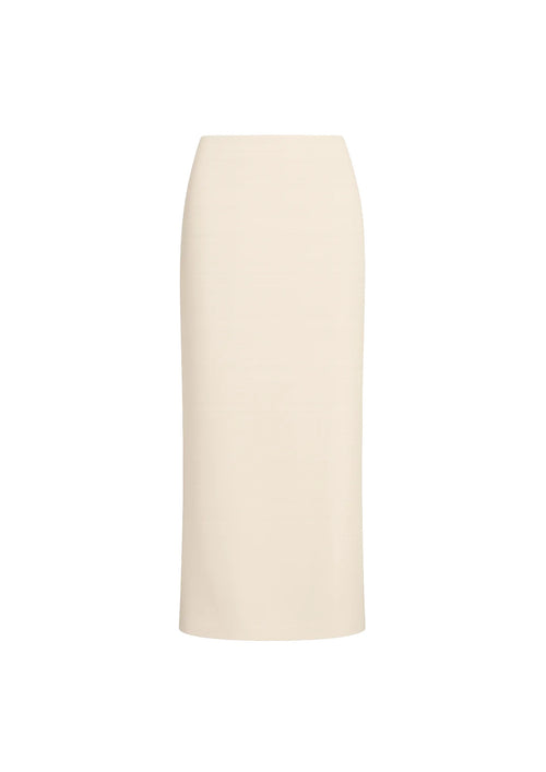 BEIGE SLIT MAXI SKIRT