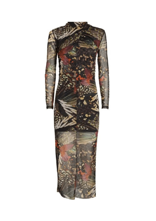 TIA GENE BUTTERFLY MESH DRESS