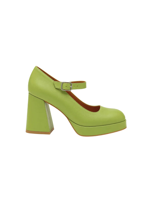 GRÜNE PLATEAU-PUMPS