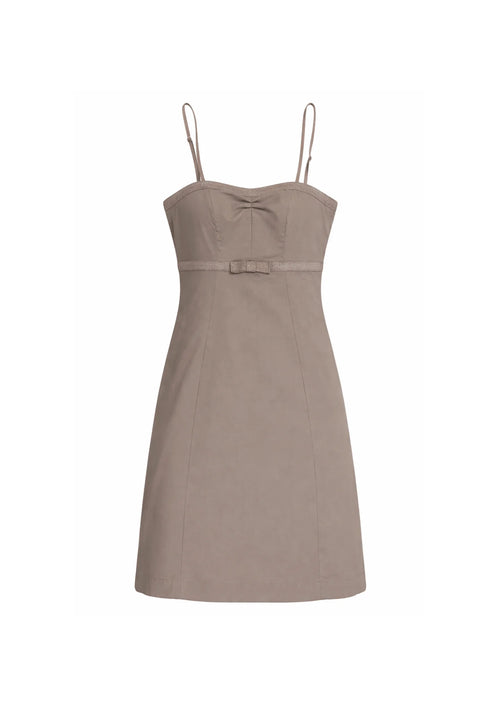 KHAKI MINI DRESS