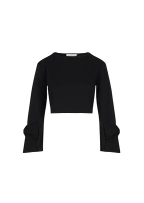 BLACK TWIST SWEATSHIRT