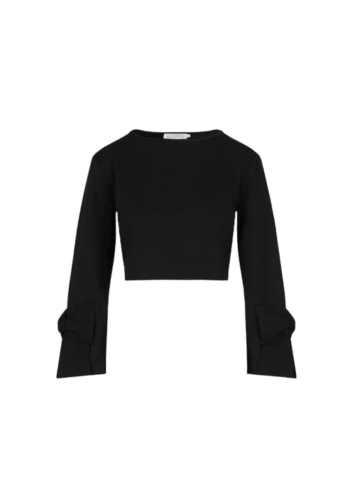 BLACK TWIST SWEATSHIRT