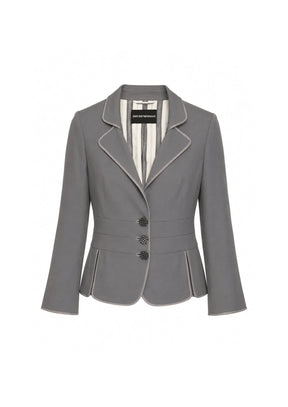 GRAUER, TAILLIERTER BLAZER