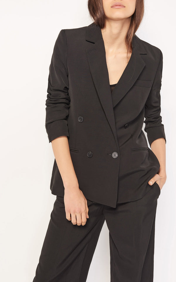 Blazer noir à manches longues