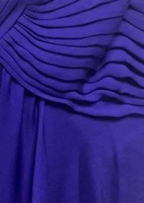 Lila trägerloser Minikleid