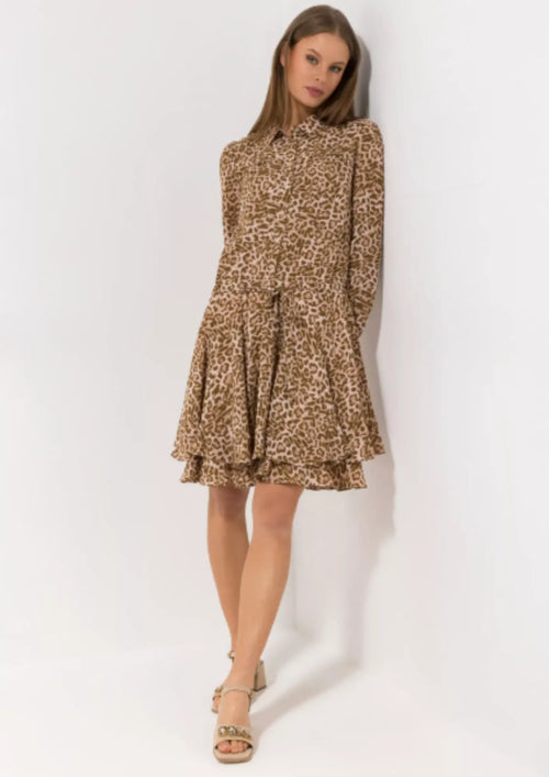 BROWN MONTE CARLO MINI DRESS