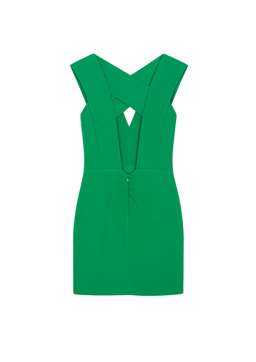 Grüner Mini -Kleid