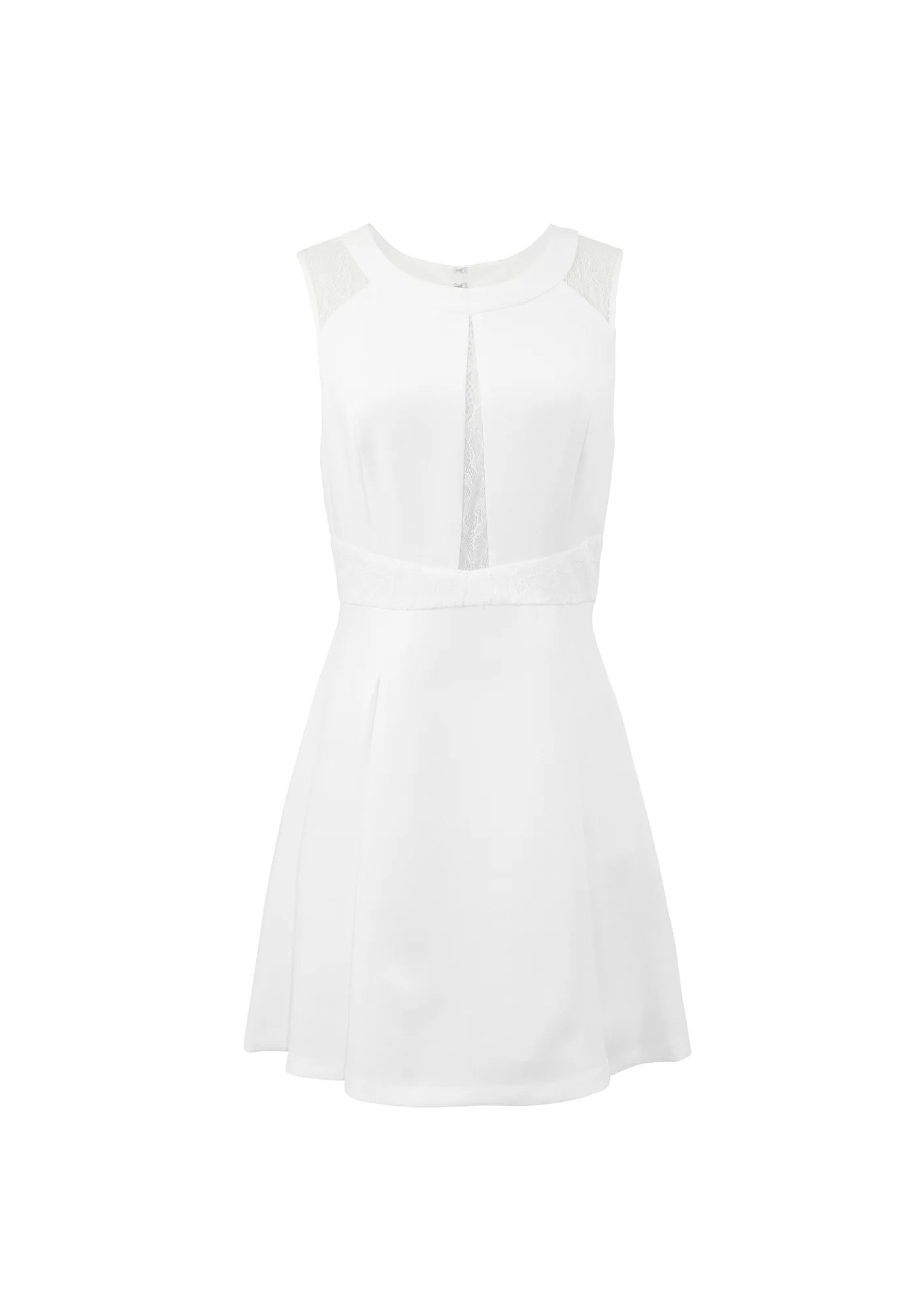 Weißes Mini -Kleid
