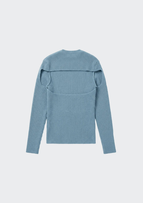 PULL DOS NU BLEU