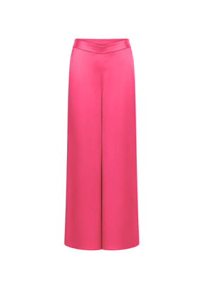 PINK LARGE SATIN TROUSERS