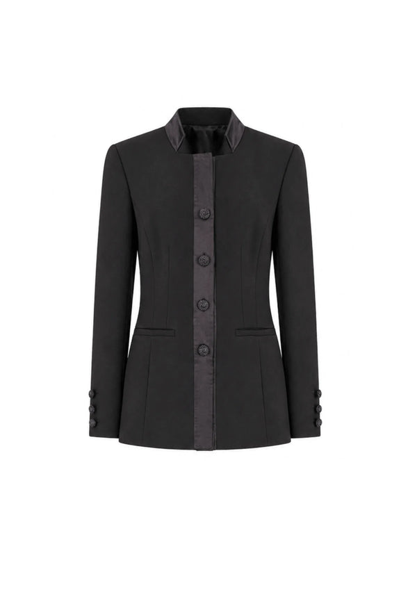 BLACK FITTED BLAZER